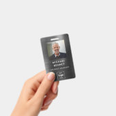 Moderne Black Metal Medewerkerspasje Badge (Handheld)