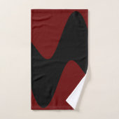Moderne Black River Diep rood Bad Handdoek (Handdoek)