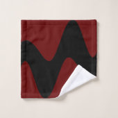 Moderne Black River Diep rood Bad Handdoek (Wasdoekje)
