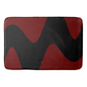 Moderne Black River Diep rood Badmat (Voorkant)