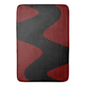 Moderne Black River Diep rood Badmat (Voorkant Verticaal)