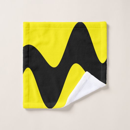 Moderne Black River geel Bad Handdoek (Wasdoekje)