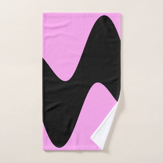 Moderne Black River Roze Bad Handdoek (Handdoek)