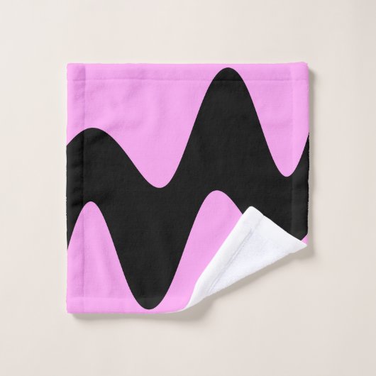Moderne Black River Roze Bad Handdoek (Wasdoekje)
