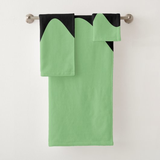 Moderne Black River Sage groen Bad Handdoek (Insitu)