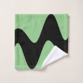 Moderne Black River Sage groen Bad Handdoek (Wasdoekje)
