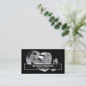 Moderne Black Steel Ball Bearings Hardware Store Visitekaartje (Staand voorkant)