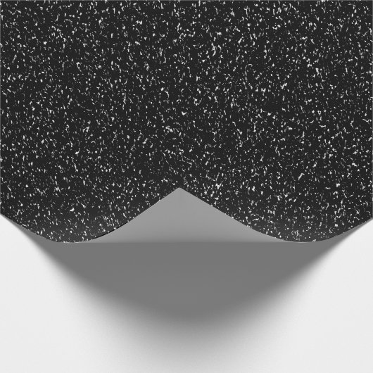 Moderne Black Stone-stijl -Ruimte- Cadeaupapier (Hoek)