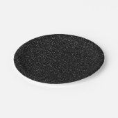 Moderne Black Stone-stijl -Ruimte- Papieren Bordje (Gekanteld)