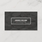 Moderne Black White Bold Font Construction Visitekaartje (Voorkant)