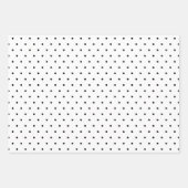 Moderne Black White Kerstboom Vakantie Inpakpapier Vel (Voorkant 3)