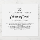 Moderne Black & White productopslaglabels Likeurfles Etiket (Enkel label)