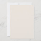 Moderne Blad Ouders Crème Trouw Mat Kaart (Achterkant)