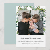 Moderne Bladderige Botanische Verandering van Adre Aankondiging (Voorkant / Achterkant)