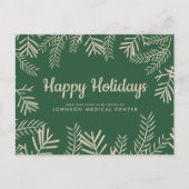 moderne bladeren | Dokter's Holiday Greeting Briefkaart (Voorkant)