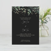 Moderne bladeren en twijnen kaart (Staand voorkant)