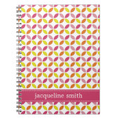 Moderne bladeren Gepersonaliseerd Notitieboek - Ro (Voorkant)