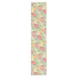 Moderne bladeren korte tafelloper