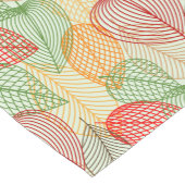 Moderne bladeren korte tafelloper (Hoek)