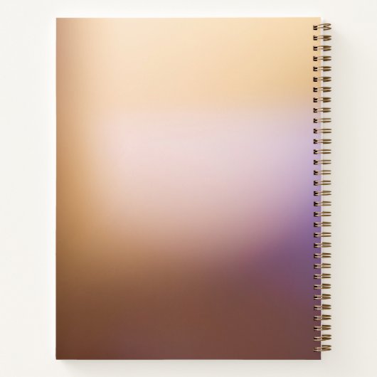 Moderne bladeren Notitieboek (Achterkant)