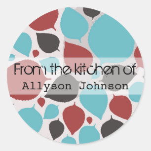 Moderne bladeren uit de keuken van Stickers