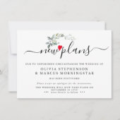 Moderne Bladerrijke Uitgestelde Gebeurtenis Nieuwe Kaart (Voorkant)