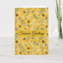 Moderne bladpatroon gouden achtergrond