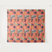Moderne bladpatroon wanddecoratie wandkleed (Voorkant (horizontaal))