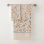 Moderne bladtrendy bad handdoek (Insitu)