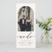 Moderne bladwijzer archief foto trouwdatumkaart save the date (Staand voorkant)