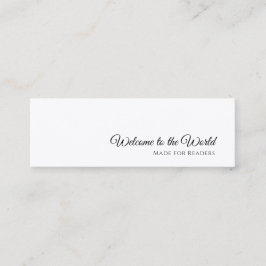 Moderne bladwijzer | Minimalistisch ontwerp voor b Mini Visitekaartje