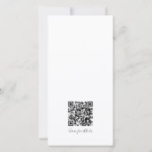 Moderne bladwijzer QR-code foto save the date (Achterkant)