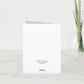 Moderne blanco bloemige briefkaart briefpapier (Achterkant)