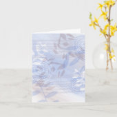 Moderne blanco bloemige briefkaart briefpapier (Gele Bloem)