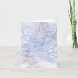 Moderne blanco bloemige briefkaart briefpapier