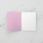Moderne blanco bloemige briefkaart briefpapier (Binnen)