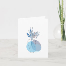 Moderne blanco botanische briefkaart briefpapier