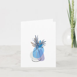 Moderne blanco botanische briefkaart briefpapier