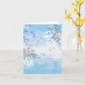 Moderne blanco botanische briefkaart briefpapier (Gele Bloem)
