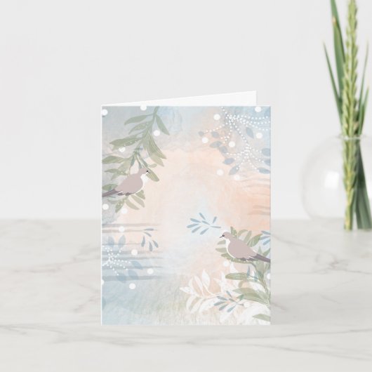 Moderne blanco botanische briefkaart briefpapier (Voorkant)