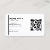 Moderne Blank White Nail Technician Sjablonen Visitekaartje (Voorkant)