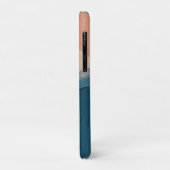 Moderne Blau Gepersonaliseerd Voeg Je Naam Toe Case-Mate iPhone Case (Achterkant/links)