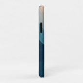 Moderne Blau Gepersonaliseerd Voeg Je Naam Toe Case-Mate iPhone Case (Achterkant/rechts)