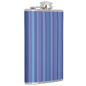 Moderne Blau Paarse Streep Heupfles (Rechts)