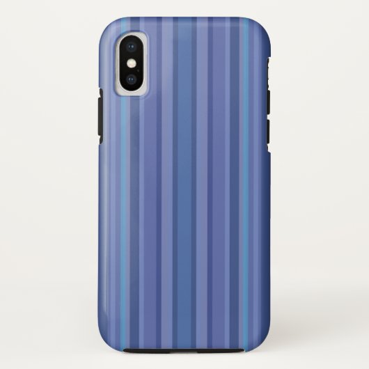 Moderne Blau Paarse Streep iPhone Case-Mate iPhone Case (Achterkant)