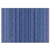 Moderne Blau Paarse Streep Snijplank (Voorkant)