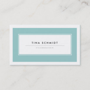 Moderne Blau Visitenkarten Visitekaartje