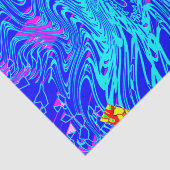 Moderne blauw Abstracte kunst schilderen Tissuepapier (Detail)
