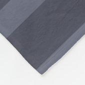 Moderne blauw grijs gestreept fleece deken (Hoek)