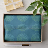 Moderne Blauw Groen Ombre Mandala Boho Decoupage Tissuepapier (Geschenk)